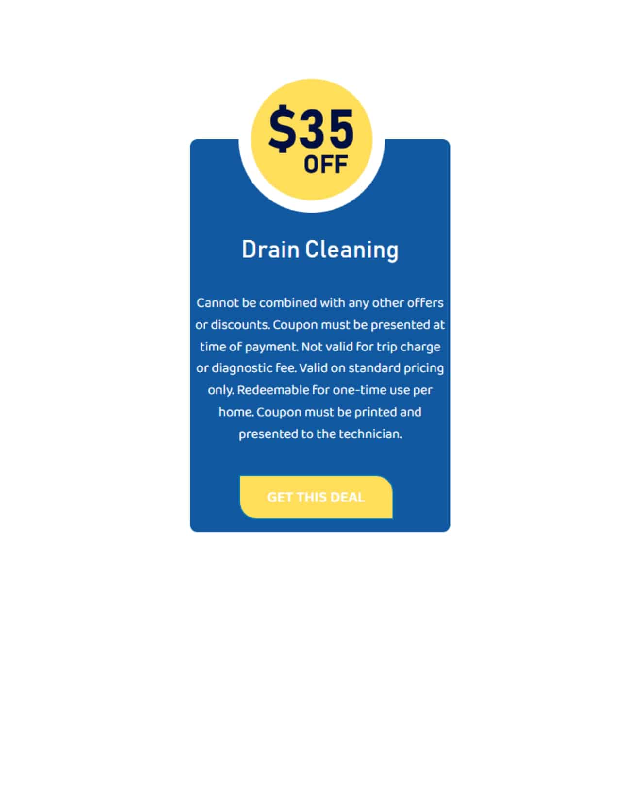 35% Off Drain Cleaning Coupon - NIXCO Plumbing